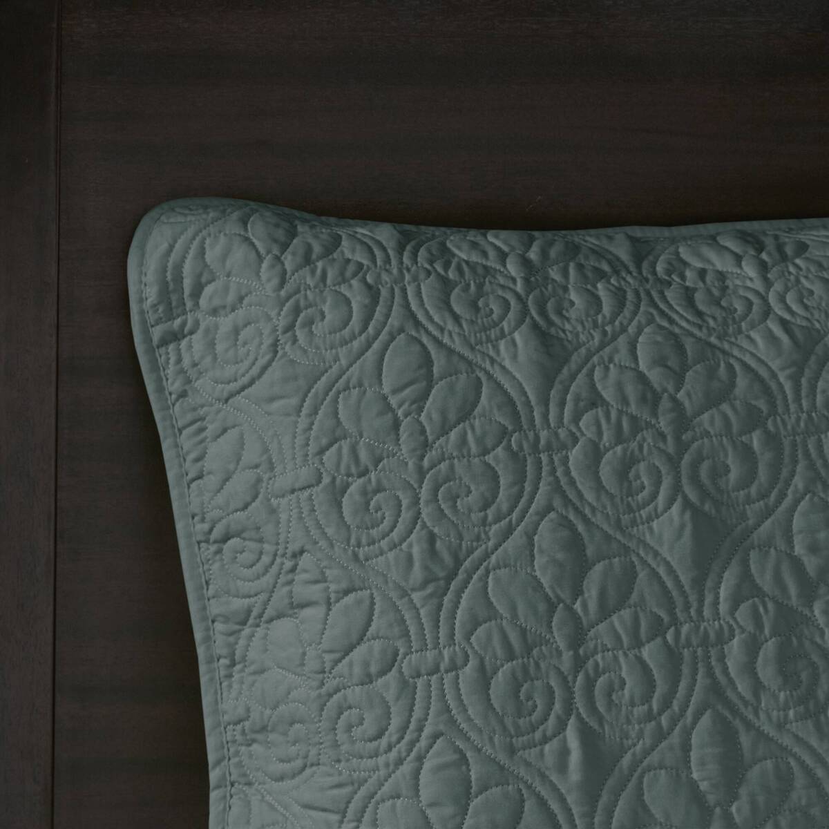 3 Piece Reversible Bedspread Set Balsam Green King Green Polyester