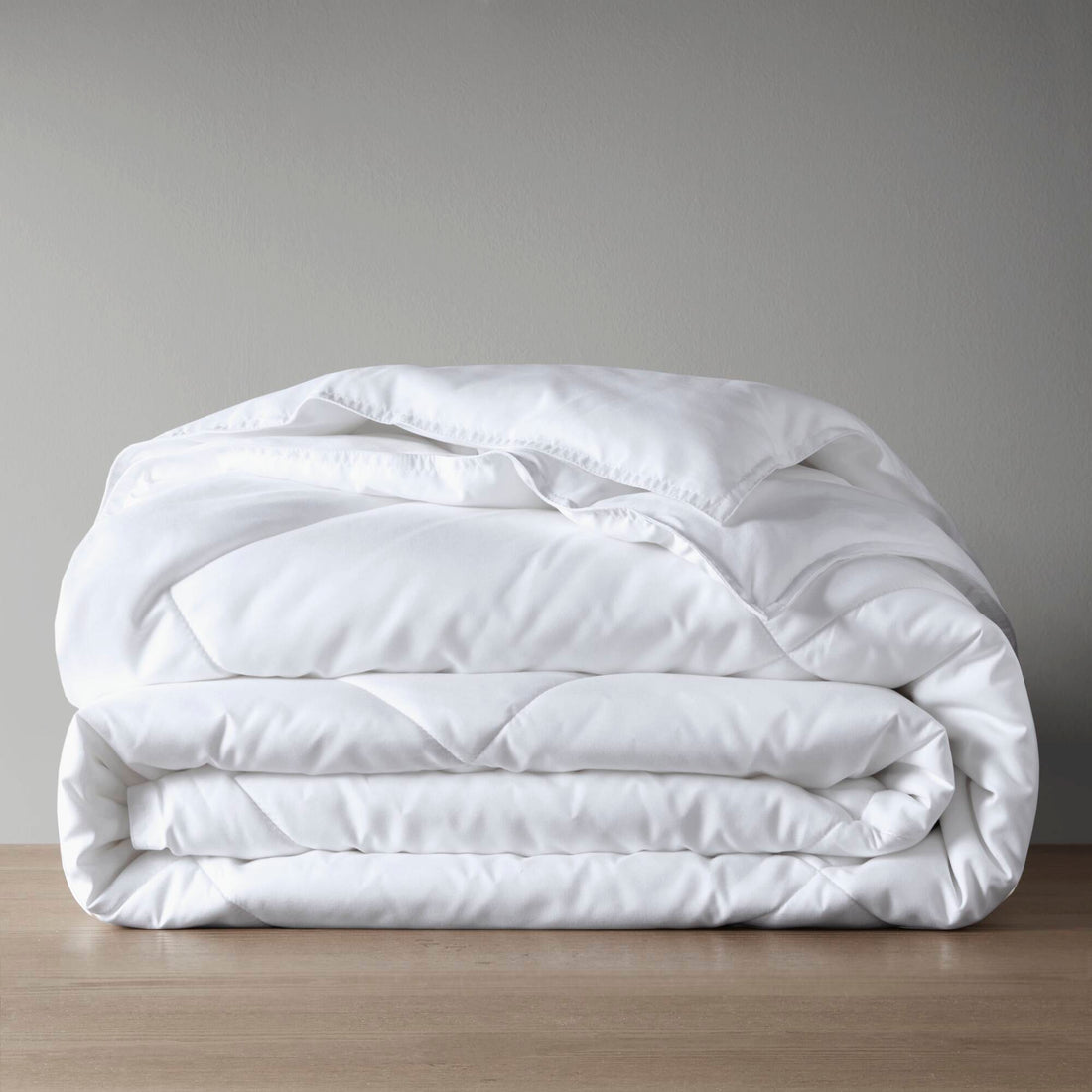 Oversized Down Alternative Comforter White King Cal King White Nylon