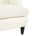 Upholstered Accent Chair Tufted Armchair For Living Room And Bedroom, Beige Beige Birch Foam Teddy