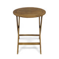 Hillside Bistro Set,2 Chairs 1 Table Brown Wood