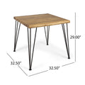 Zion Industrial Wood And Metal 32.5 Teak Wood
