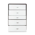 Eloy White & Espresso Finish Chest Espresso,White Mdf