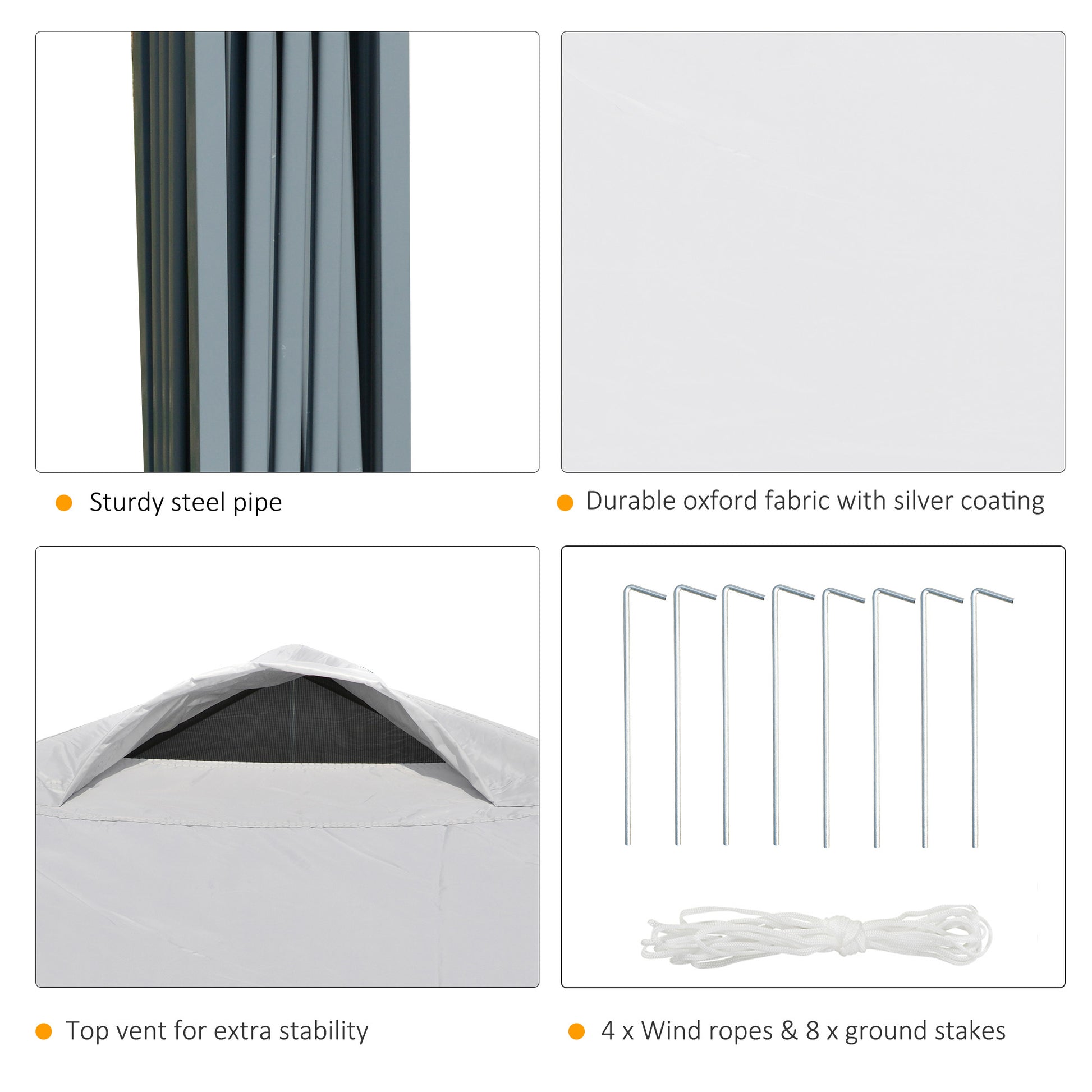 Outsunny 10' X 10' Pop Up Canopy Tent, Instant Sun Shelter With 3 Level Adjustable Height, Top Vents And Wheeled Carry Bag For Outdoor, Garden, Patio, White White Steel