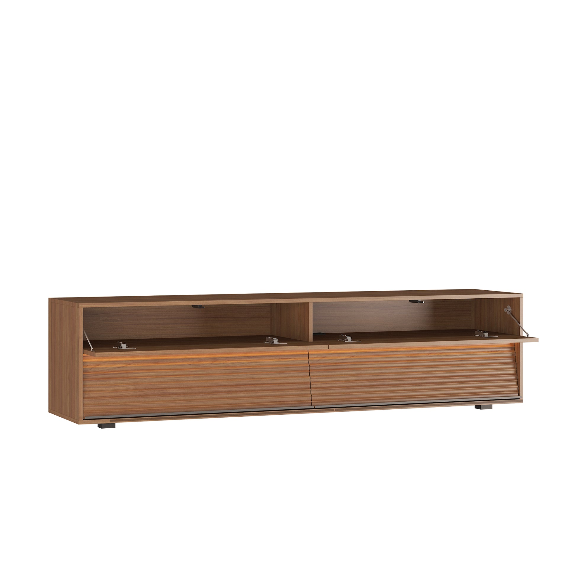 Floating Tv Stand Wall Mounted With 16 Color Leds,68" Modern Tv Stand, Floating Tv Cabinet Entertainment Center For 55 60 65 Inch Tv,Wood Wood 60 69 Inches Mdf