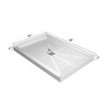 Glasstone Shower Base Smc Solid White Finish 4832 White Bathroom Stainless Steel