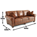 Silverado 4 Piece Living Room Set Dark Brown Dark Brown Leather