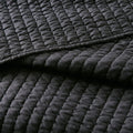 2 Piece Quilt Set Black Twin Twin Xl Twin Black Microfiber