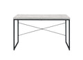 Bob Antique White & Black Finish Writing Desk Antique White,Black Metal,Synthetic Wood