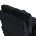 Jiada Upholstered Swivel Glider.Flannel Fabric.Rocking Chair For Nursery In Black.Modern Style One Left Bag Black Primary Living Space Foam Corduroy