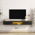 Floating Tv Stand Wall Mounted With 16 Color Leds,69