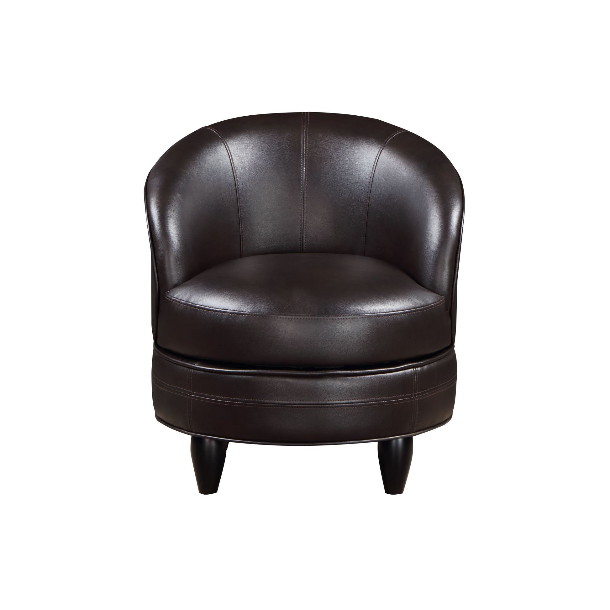 Sophia Swivel Chair Brown Dark Brown Wood