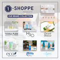 Infuse Pure White Tea And Coconut Hotel Soaps And Toiletries Bulk Set 1 Shoppe All In Kit For Hotels 1Oz Shampoo & Conditioner, Body Wash, Lotion & 1.25Oz Bar Soap Travel Size 300 Pieces White
