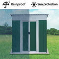5X3 Feet Small Mini Outdoor Storage Sheds Pent Roof Green With Aluminum Alloy Frame And Sliding Door Green Garden & Outdoor Abs Pc Metal