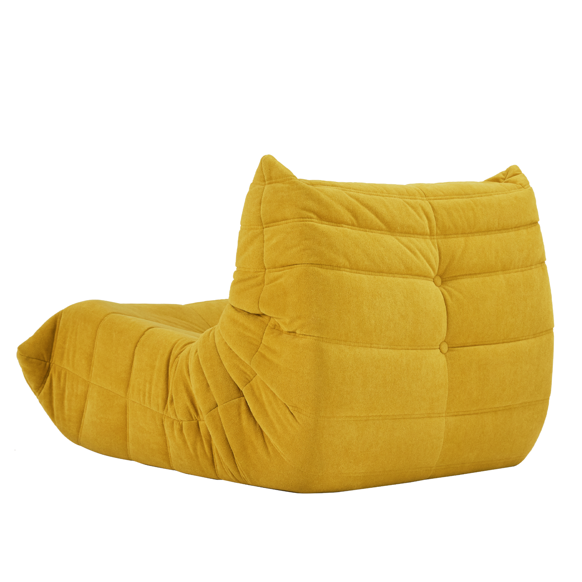Floor Sofa Bean Bag Chair For Adults Fireside Bean Bag Lounger Memory Foam Chair For Home, Office, Apartment Or Gaming Venue Yellow Polyester Primary Living Space Firm Art Deco Armless Foam Polyester Blend