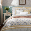9 Piece Cotton Percale Comforter Set Yellow Cal King California King Yellow Polyester