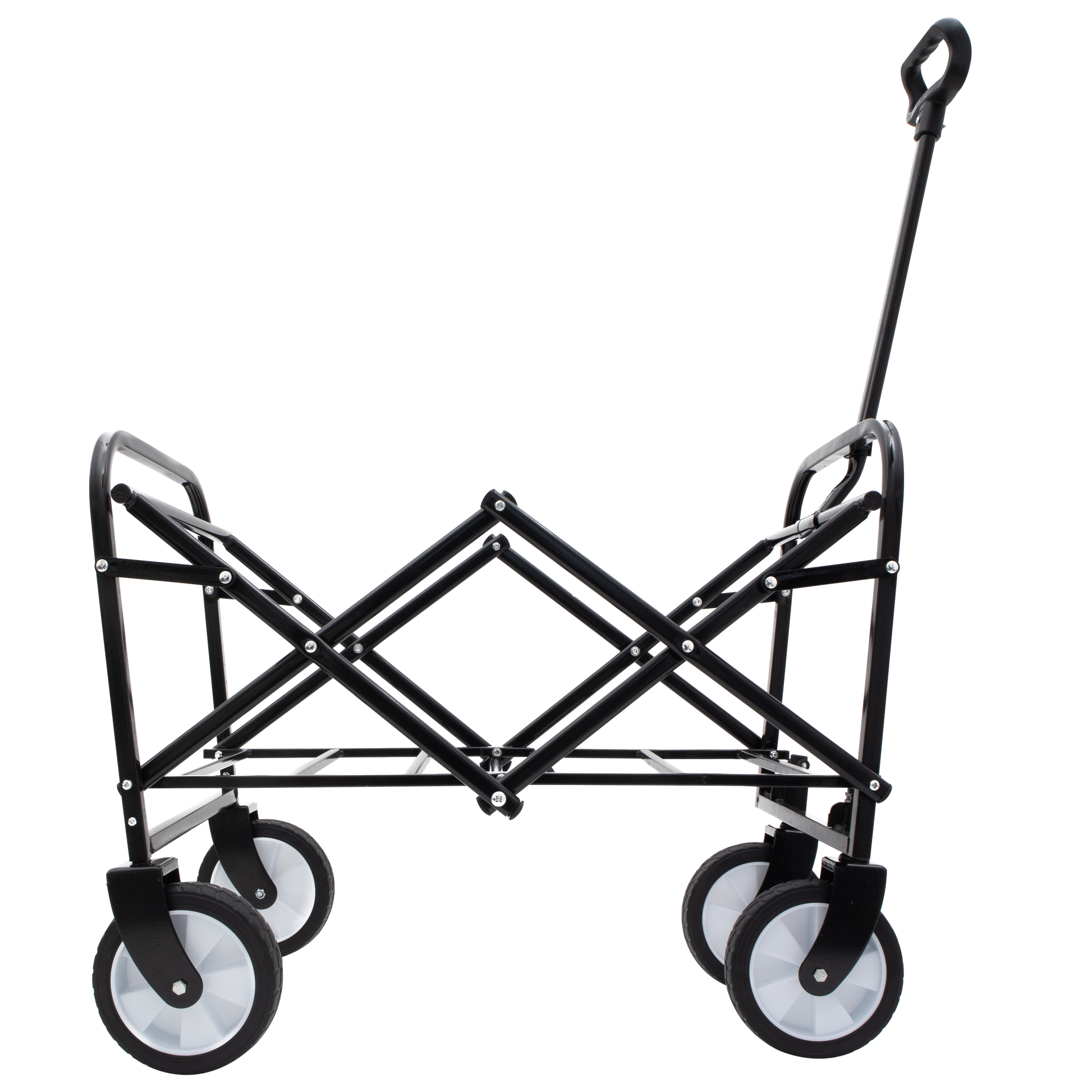 Minimeetall Strapcollapsible Foldable Wagon Cart With Strapping System Beach Wagonutility Cartutility Wagon Grocery Cart For Camping Shopping Sports Gardeing Fishing Supports 225Lbs Purple Purple