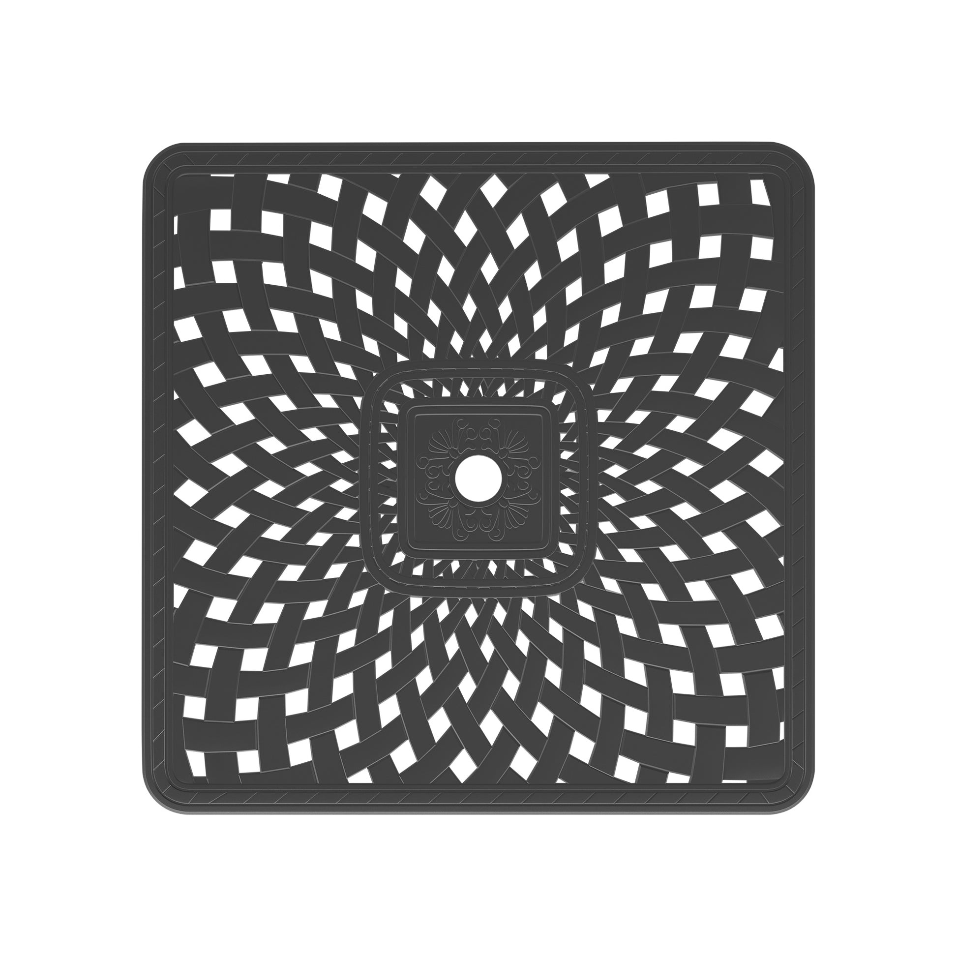 Cushions In Random Colors 5 Piece Set Of Cast Aluminum Patio Furniture With Cushions Yes Dining Set Black Seats 4 Rust Resistant Frame Water Resistant Cushion Garden & Outdoor Complete Patio Sets Aluminium