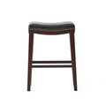Saddle Stool Brown Leather