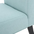 Accent Chair Light Blue Fabric