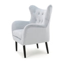 Arm Chair Light Grey Velvet