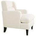 Upholstered Accent Chair Tufted Armchair For Living Room And Bedroom, Beige Beige Birch Foam Teddy