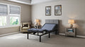 Bt2000 Twin Xl Adjustable Bed Base With Full Range Positions Adjustment Box Spring Not Required Twin Xl Blue Grey Steel