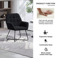 Modern Velvet Desk Chair ,Metal Legs Upholstered Accent Arm Chair For Living Room Bedroom Small Spaces Home Office,Black Black Dining Room Foam Velvet