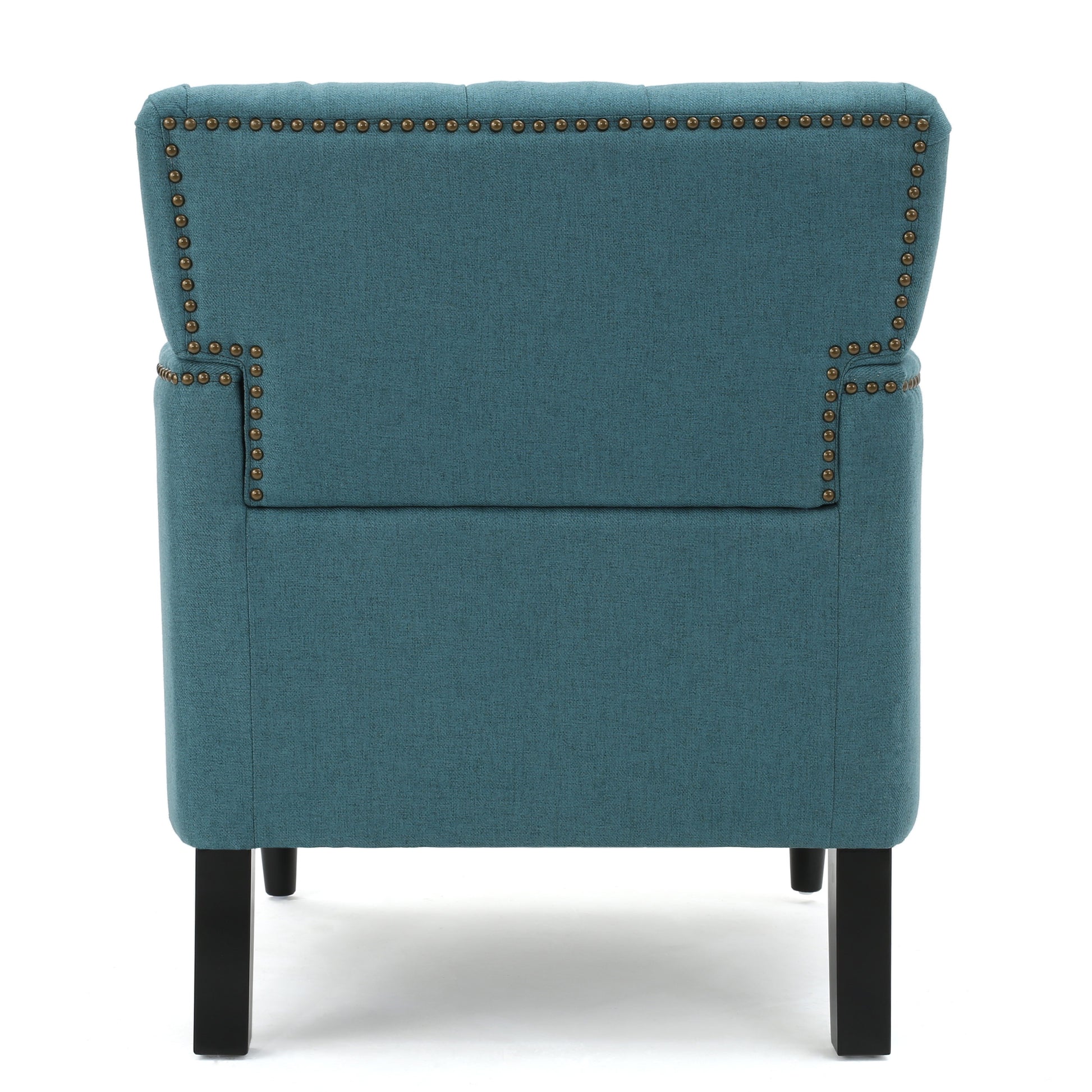 Harrison Tufted Club Chair Teal Fabric