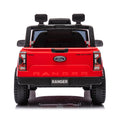 12V Kids Ride On Car W Parents Remote Control,Licensed Ford Ranger,2Wd,Rear Wheel Suspension,Low Start,Headlight,Horn,Mp3,Bluetooth,Adjustable Speed,Speed 1.86 4.97 Mph For Kids Aged 3 6. Red 50 99 Lbs Polypropylene