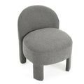 Hoop Gauze Lounge Chair With Sof Cushion And Backrest, Need To Be Assembled, Suitable For Living Room'Bedroomldining Roomgrey 24.5