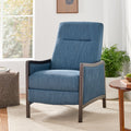 Recliner Chair Navy Blue Fabric