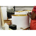 Deep Cone Hardback Lampshade With Washer Fitter, White Fabric Lampshade For Table Lamps, Natural Linen, 9