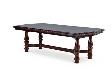 Antoinette Ped Table With Leaf Dark Brown Dark Brown Wood