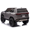 Licensed Lexus Lx600 24V Two Seater Kids Ride On Car W Parents Control,Seat Width 20 Inches,2Wd,Four Wheel Suspension,Bluetooth,Mp3,Music,Adjustable Volume,Power Display,Speeds 1.86 3.11Mph For Kids. Gray Polypropylene