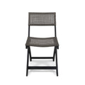 Hillside Bistro Chair,Set Of 2 Grey Brown Wood