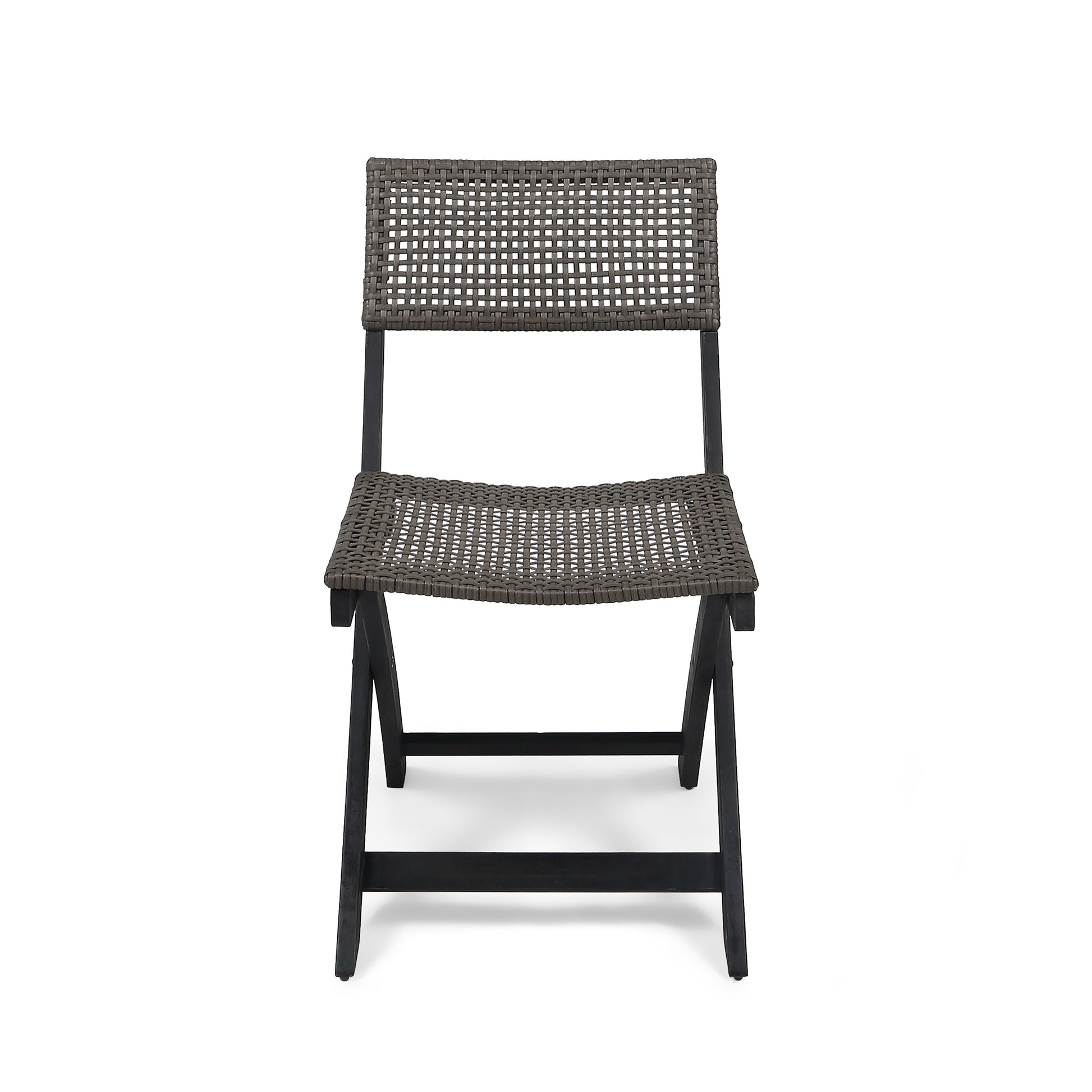 Hillside Bistro Chair,Set Of 2 Grey Brown Wood
