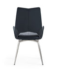 Jack Swivel Black Dining Chair Kit Of 2 Solid Dining Room Rubberwood Solid Back Set Of 2 Polyurethane Black Foam Wipe Clean Rectangular Casual Side Chair Metal & Wood Stainless Steel