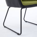 Ts Leisure Chair Dining Chair Dark Green Black Linen