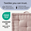 Poly Chenille Square Floor Pillow Cushion 24X24