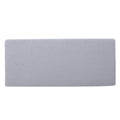 Storage Ottoman Light Grey Fabric