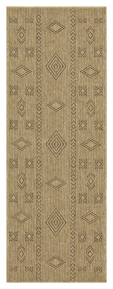 Earth Gc Ntl1002 Jute Mocha 2 Ft. 7 In. X 7 Ft. 3 In. Indoor Outdoor Area Rug Natural & Light Brown Polyester Polypropylene