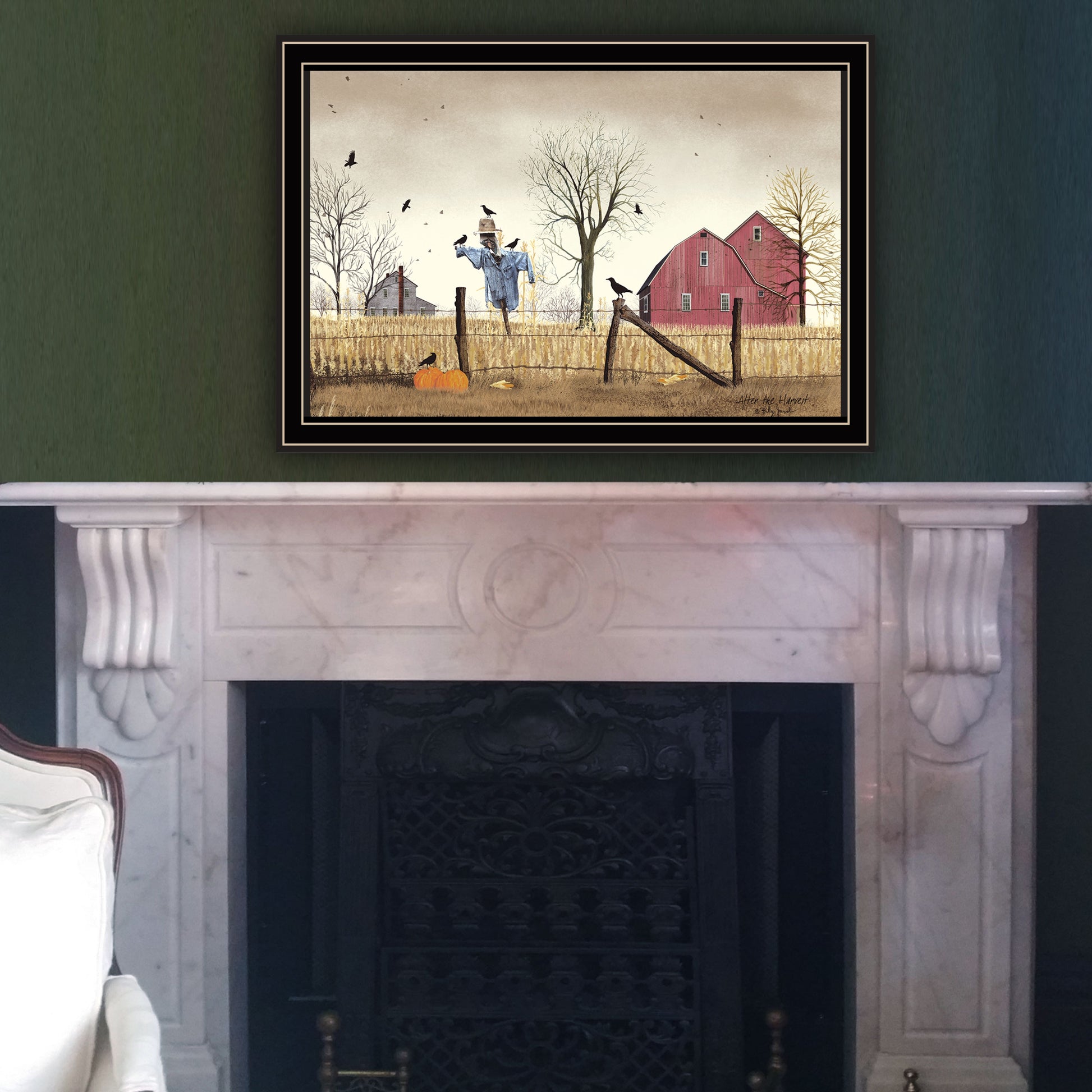 After The Harvest Black Framed Wall Art For Living Room, Bedroom Wall Art Print For Home Decor By Billy Jacobs Multicolor Wood Paper