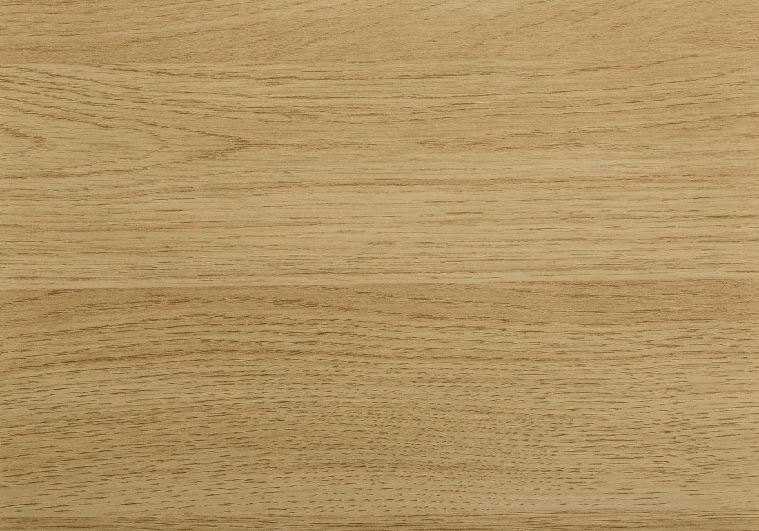 Accent Table, C Shaped, End, Side, Snack, Living Room, Bedroom, Natural Laminate, White Metal, Contemporary, Modern Natural Particle Board