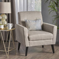 Club Chair Beige Fabric