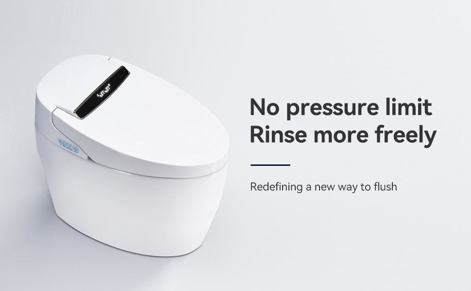 Smart Toilets With Heated Bidet Seat.Portable Toilet With Bidet Built.Intelligent Toilet Auto Open Close Seat. Bidet Toilet With Dryer And Warm Water White Ceramic