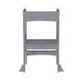 Child Standing Tower, Step Stools For Kids, Toddler Step Stool For Kitchen Counter,Gray Gray Mdf
