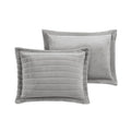 Faux Fur Comforter Set King Grey Polyester