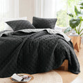 7 Piece Stripe Comforter And Quilt Set Full Queen Multicolor Polyester