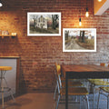 2 Piece Vignette The Old Mill & A Road Home White Framed Wall Art For Living Room, Bedroom Wall Art Print For Home Decor By Billy Jacobs Multicolor Wood Paper