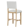 5 Piece Counter Height Dining Set, Classic Elegant Table And 4 Chairs In Natural Wood Wash Natural Wood Wash Solid Wood